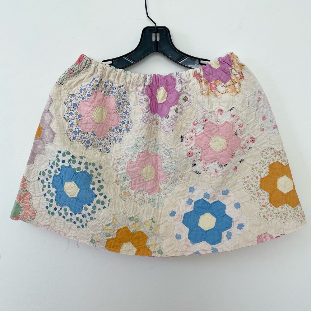 LOVESHACKFANCY Vintage Quilt Skirt